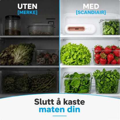 ScandiAir™ - Holder maten fersk opptil 4 ganger lenger & reduserer matutgiftene dine