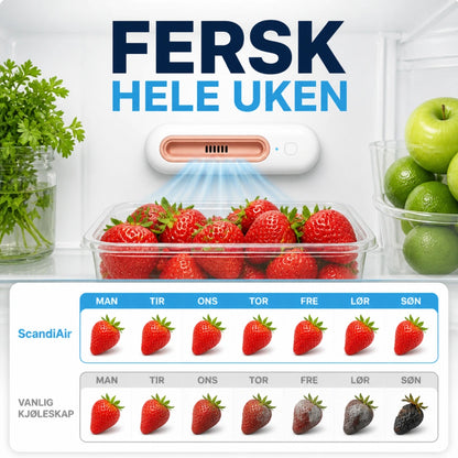 ScandiAir™ - Holder maten fersk opptil 4 ganger lenger & reduserer matutgiftene dine
