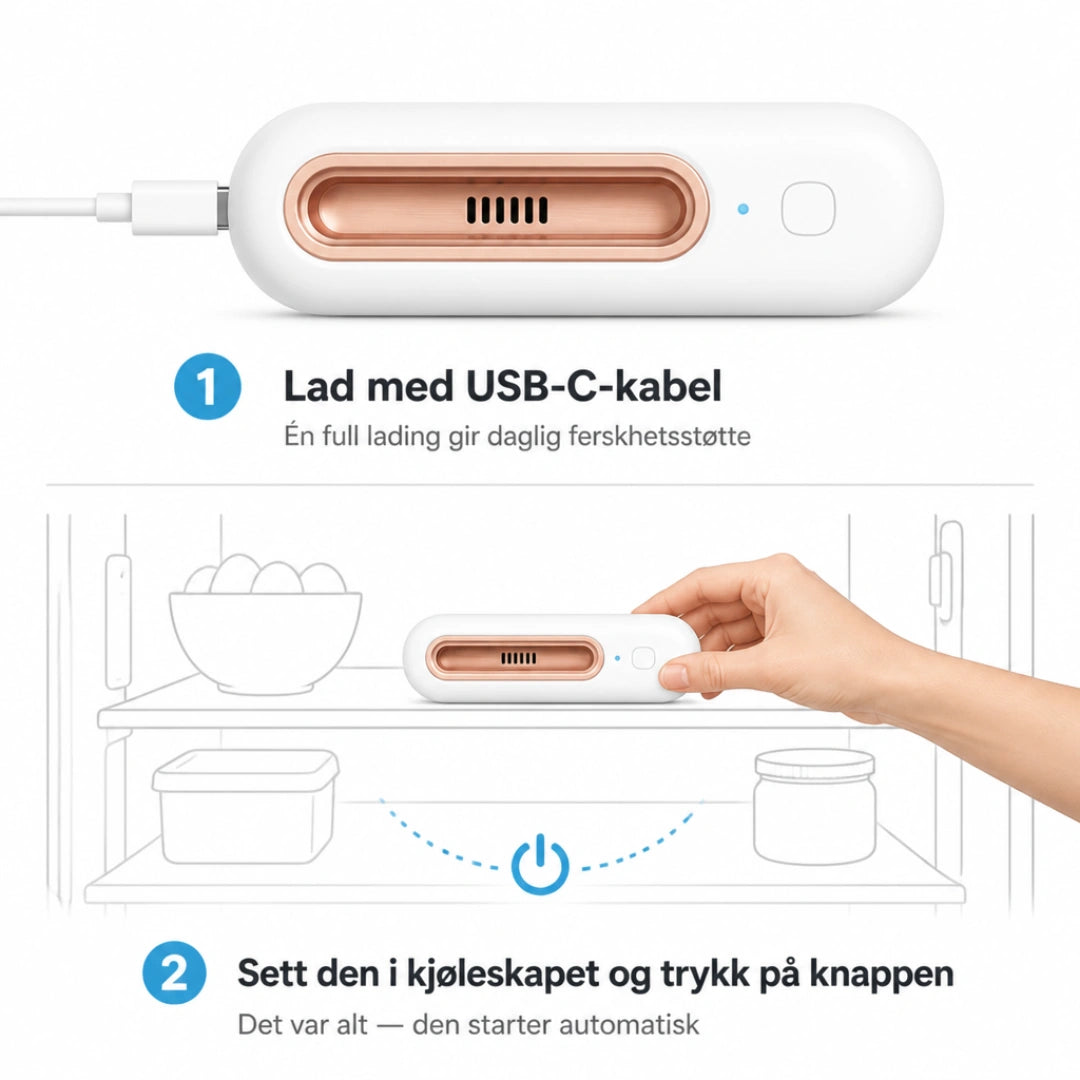 ScandiAir™ - Holder maten fersk opptil 4 ganger lenger & reduserer matutgiftene dine